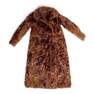 Antique Ladies Rabbit Fur Custom Coat