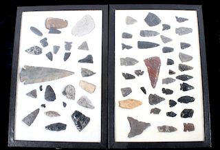 Collection of Native American Arrowheads