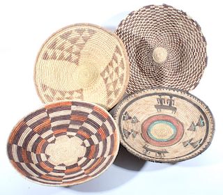Collection of Hand Woven African Tribal Baskets