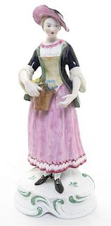 A Copeland Spode Porcelain figure, Height 7 5/8 inches.