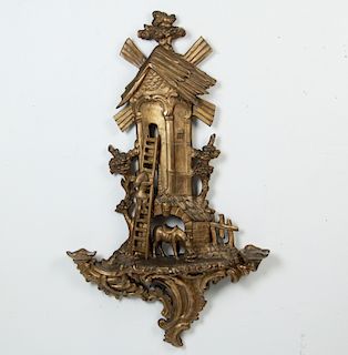 CHINESE CHIPPENDALE STYLE 2 LIGHT WALL SCONCE