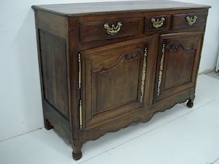 PROVINCIAL MIXED OAK AND FRUITWOOD BUFFET