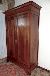 19TH C. LOUIS PHILIPPE STYLE WALNUT CABINET