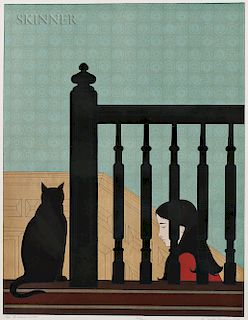 Will Barnet (American, 1911-2012)  The Bannister