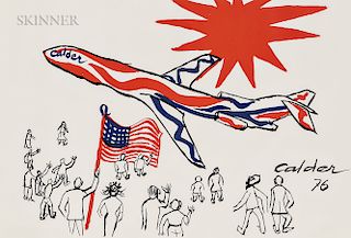 Alexander Calder (American, 1898-1976)  Flying Colors of the United States  /The Bicentennial Plane
