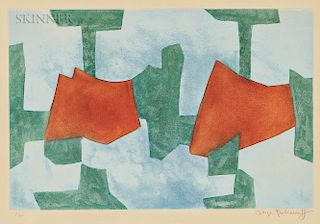 Serge Poliakoff (Russian, 1906-1969)  Composition in Blue, Green, and Red