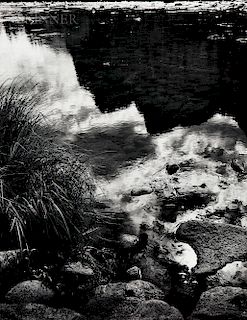 Ansel Adams (American, 1902-1984)  Merced River, Reflection, Yosemite National Park