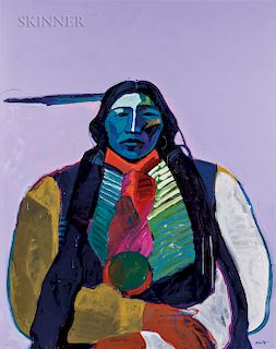 John Nieto (American, b. 1936)  "Big Horse" Southern Cheyenne