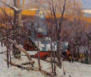 John Charles Terelak (American, b. 1942)  Winter Landscape