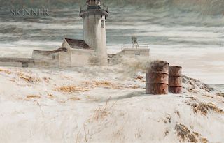 Don Stone (American, 1929-2015)  Eastern Point Light