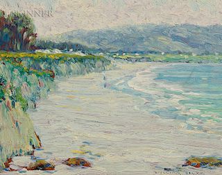 William Posey Silva (American, 1859-1948)  Carmel Beach