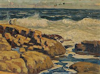 Aldro Thompson Hibbard (American, 1886-1972)  Rockport, Massachusetts  A Double-sided Painting