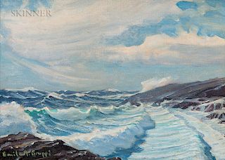 Emile Albert Gruppé (American, 1896-1978)  Morning Waves