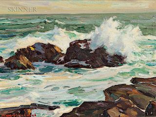 Stanley Wingate Woodward (American, 1890-1970)  Evening Sea