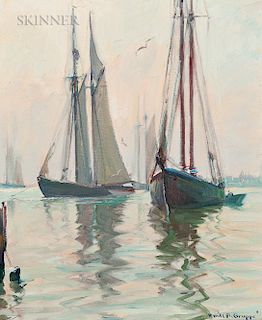 Emile Albert Gruppé (American, 1896-1978)  Drying Sails