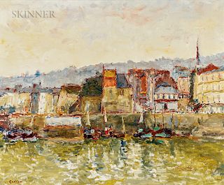 Arthur Fillon (French, 1900-1974)  Honfleur, le Port