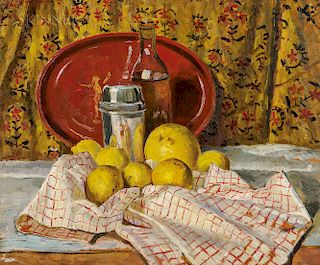 Edward Barnard Lintott (American, 1875-1951)  Still Life with Lemons