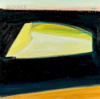 Richard Sheehan (American, 1953-2006)  Black Paint as Bridge - Route 146, North Smithfield, Rhode Island