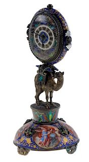 Viennese Gilt-Metal Camel Form Clock