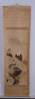 Japanese / Chinese Ink Painting on Silk