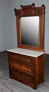  Renaissance Revival Marble Top Dresser