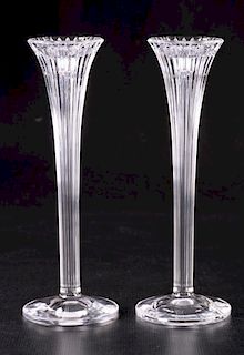 Waterford Crystal Candle Holders Pair