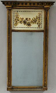 Federal Gilt Eglomise-panel Mirror