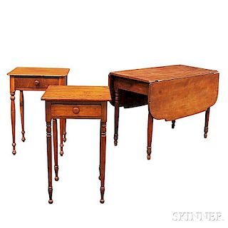 Three Pieces of Country Federal Furniture
