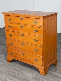 New England Pine Chest of Drawers