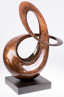 Contemporary Swirl Sculpture