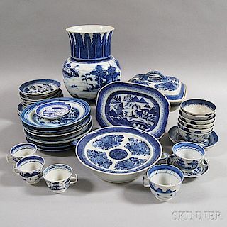 Approximately Thirty-nine Pieces of Canton Porcelain