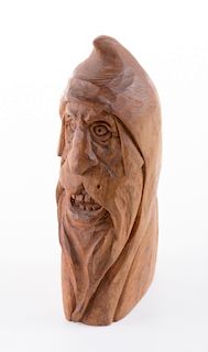 John L. Heatwole Carved Wood Figure