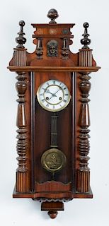 Becker Attrib. Vienna Regulator Wall Clock, 19th C