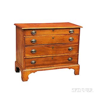 Chippendale Birch and Cherry Chest of Drawers