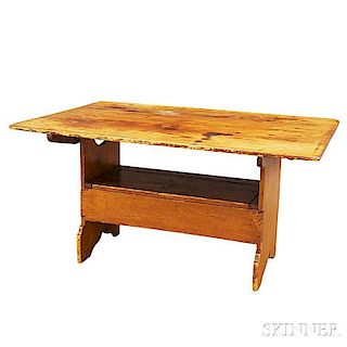 Country Pine Hutch Table