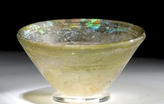Published Greek Hellenistic Glass Conical Bowl