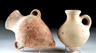 Lot of 2 Holy Land Iron Age Terracotta Amphorae