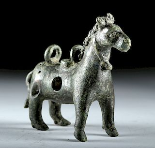 Fine Sassanian Bronze Horse Censer