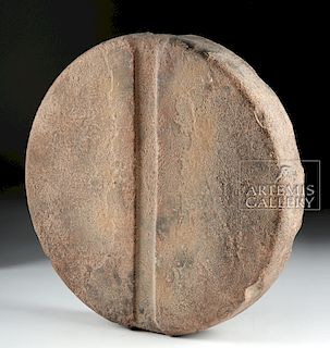 Bactrian Stone Disc Idol