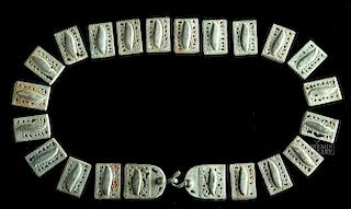 Rare Scythian White Bronze Belt (22 pieces)