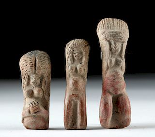 Lot of 3 Valdivian Terracotta Venus Figures