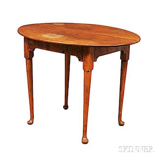 Queen Anne Maple Oval-top Tea Table
