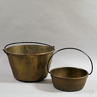 Two Brass Buckets