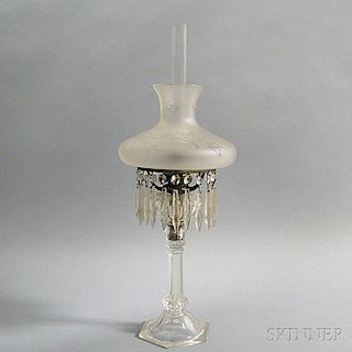 Colorless Glass Fluid Lamp