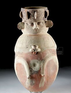 Chancay Pottery Figural Vessel
