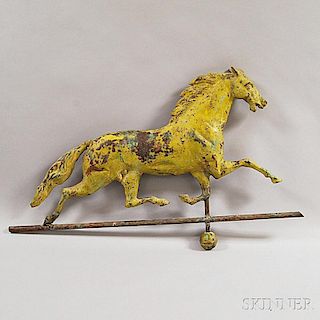 Molded Copper Running Horse Weathervane