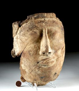 Egyptian Wood Mummy Mask