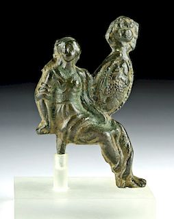 Roman Brass Applique - Ceres with Harvest