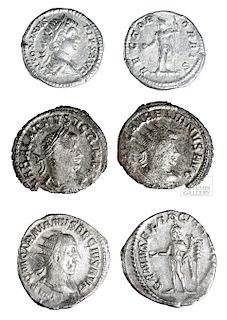 Lot of 3 Roman Imperial Silver Coins
