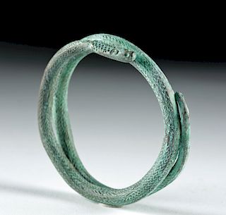 Viking Bronze Snake Bracelet